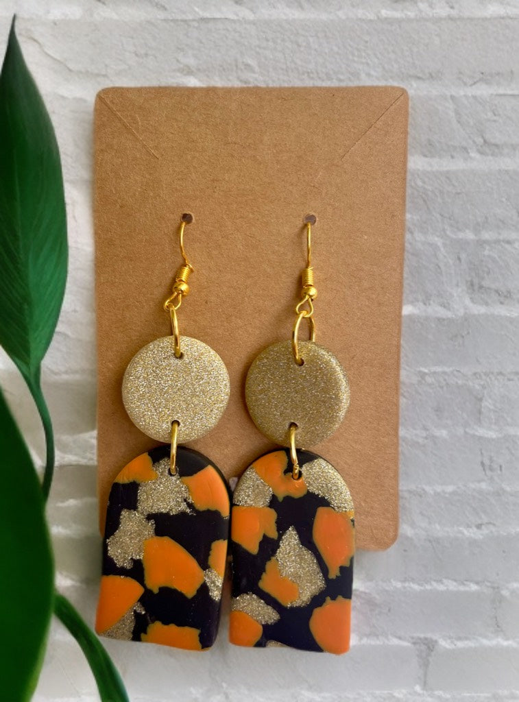 Dangle Handcrafted Clay Earrings