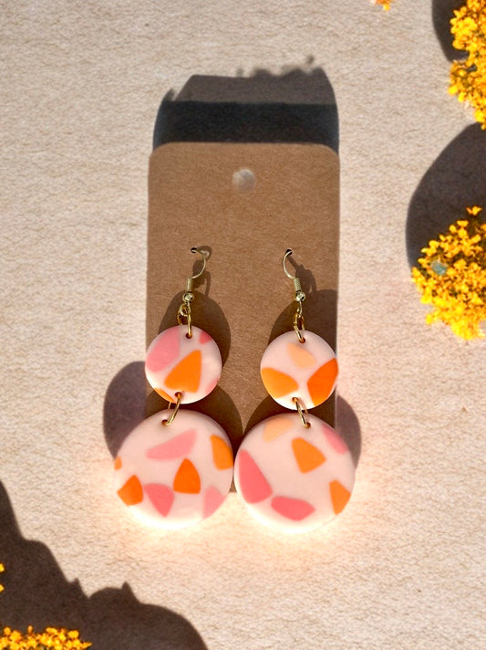 Perfect Sunset Handcrafted Clay Earrings