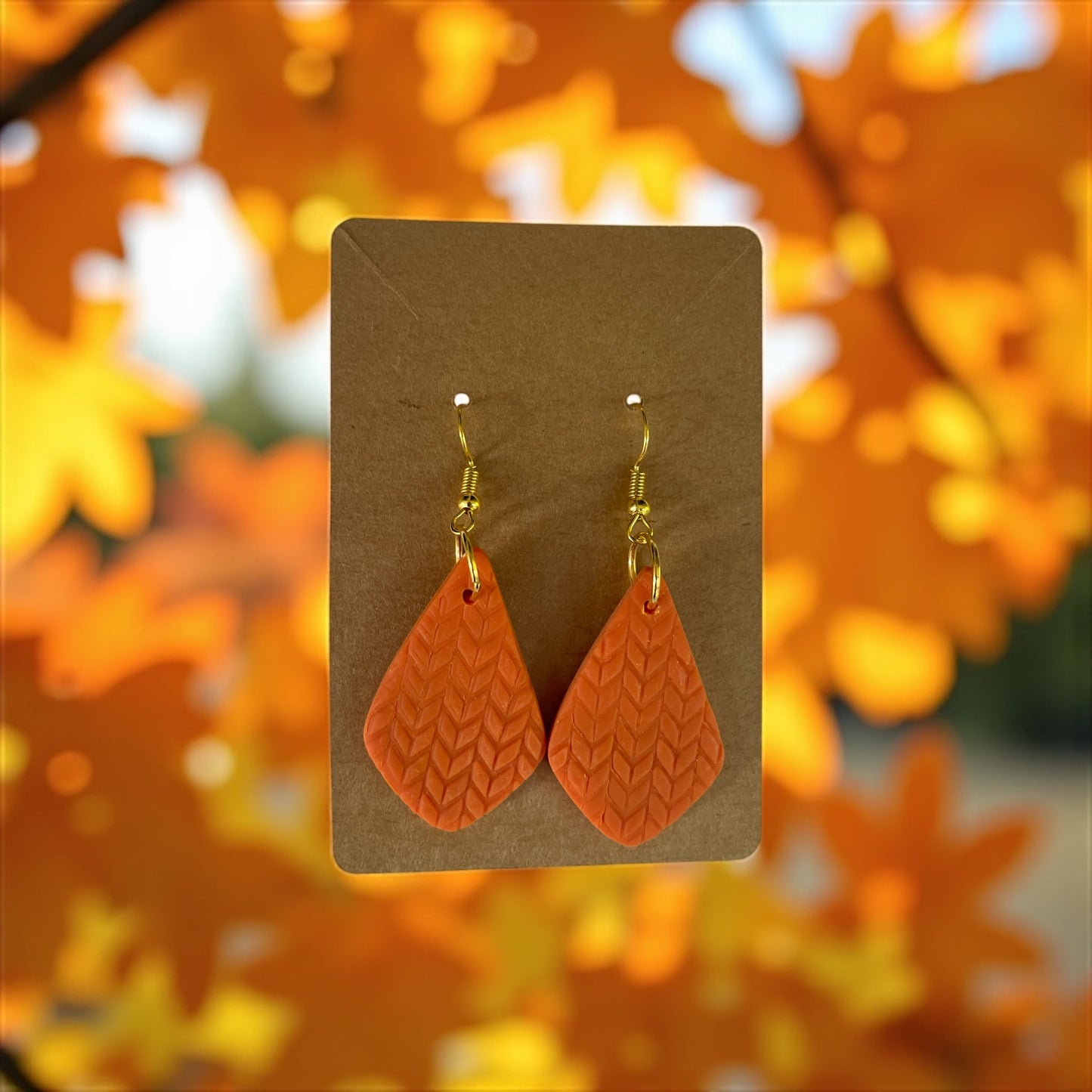 Handcrafted Fall Collection Clay Earrings