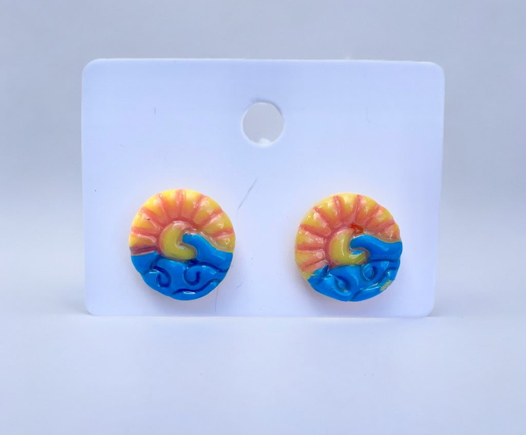 Beach Wave Studs