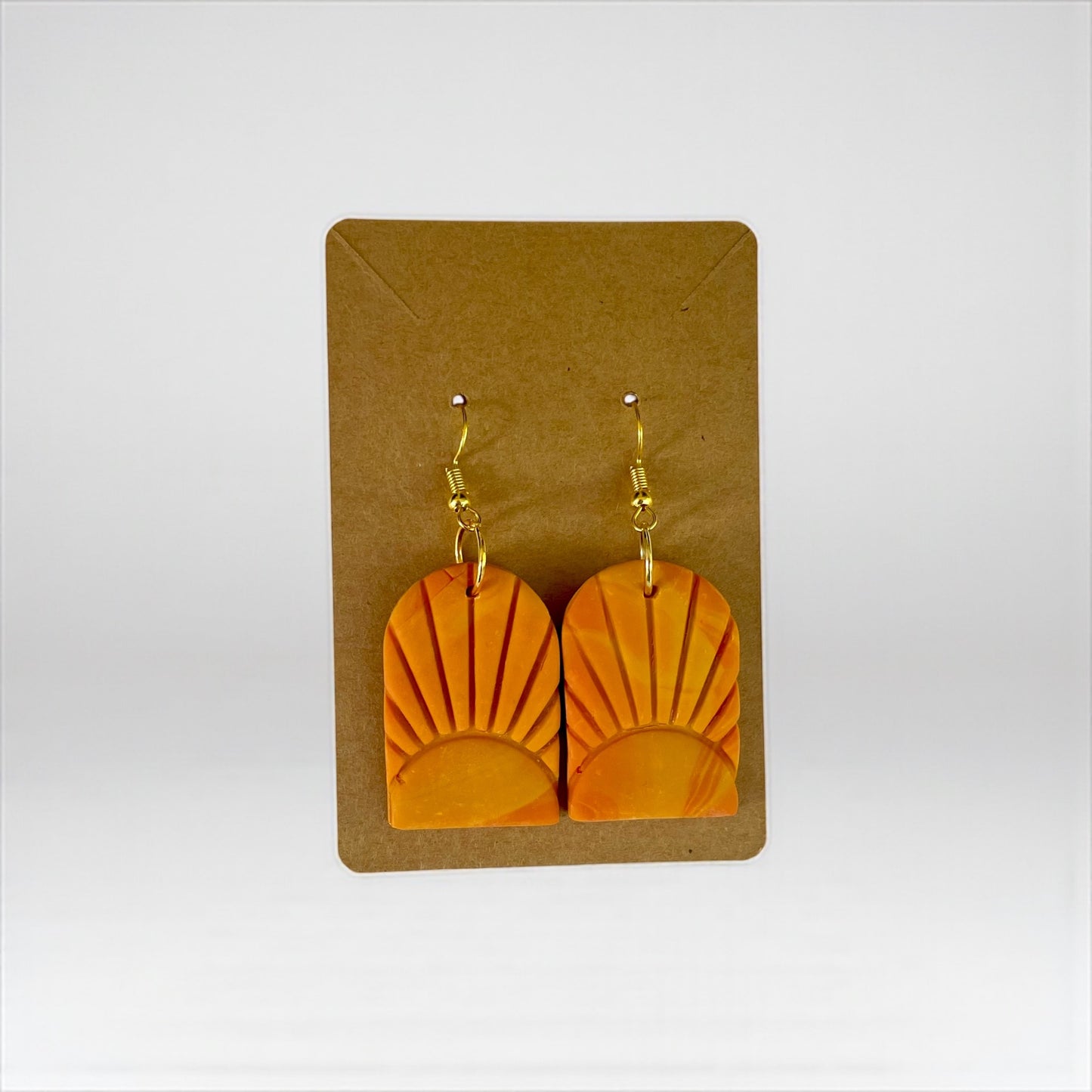 Handcrafted Clay Sunset Earrings