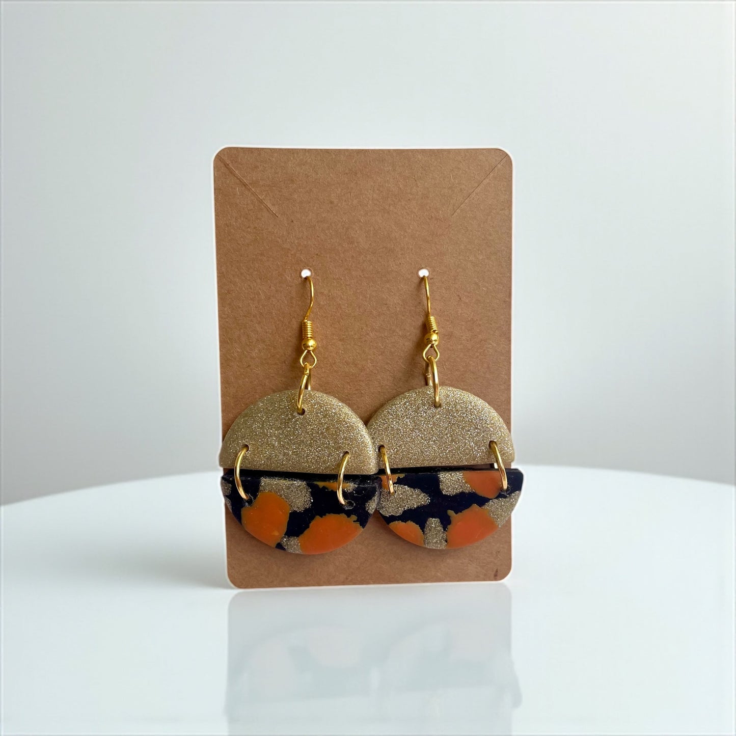 Handcrafted Dangle Clay Earrings