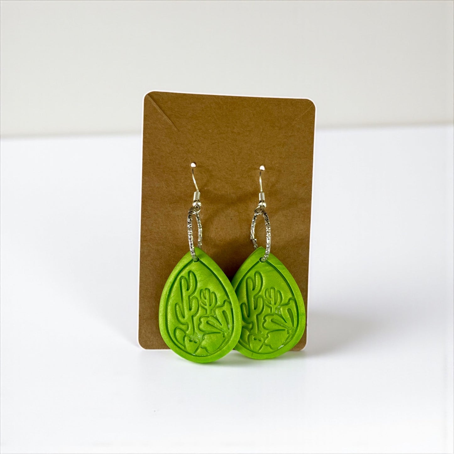 Handcrafted Cactus Clay Earrings