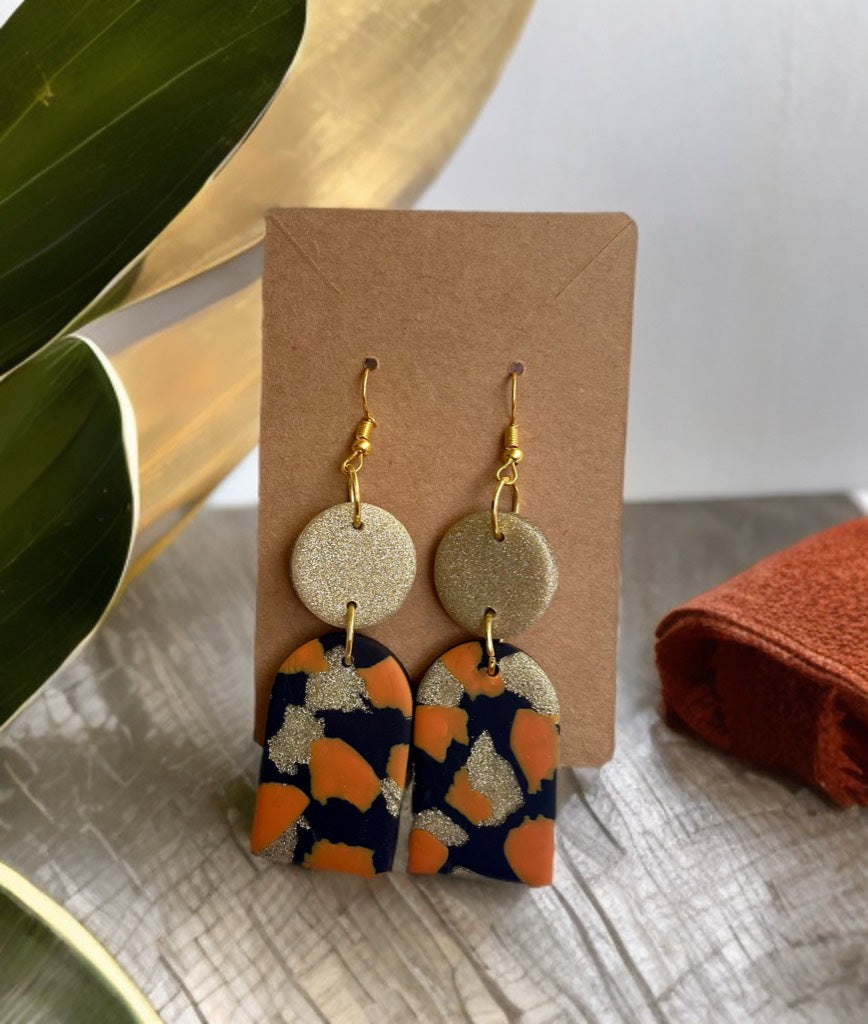 Dangle Handcrafted Clay Earrings