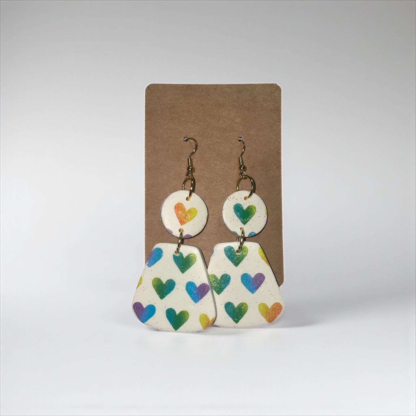 Handcrafted Clay Heart Earrings