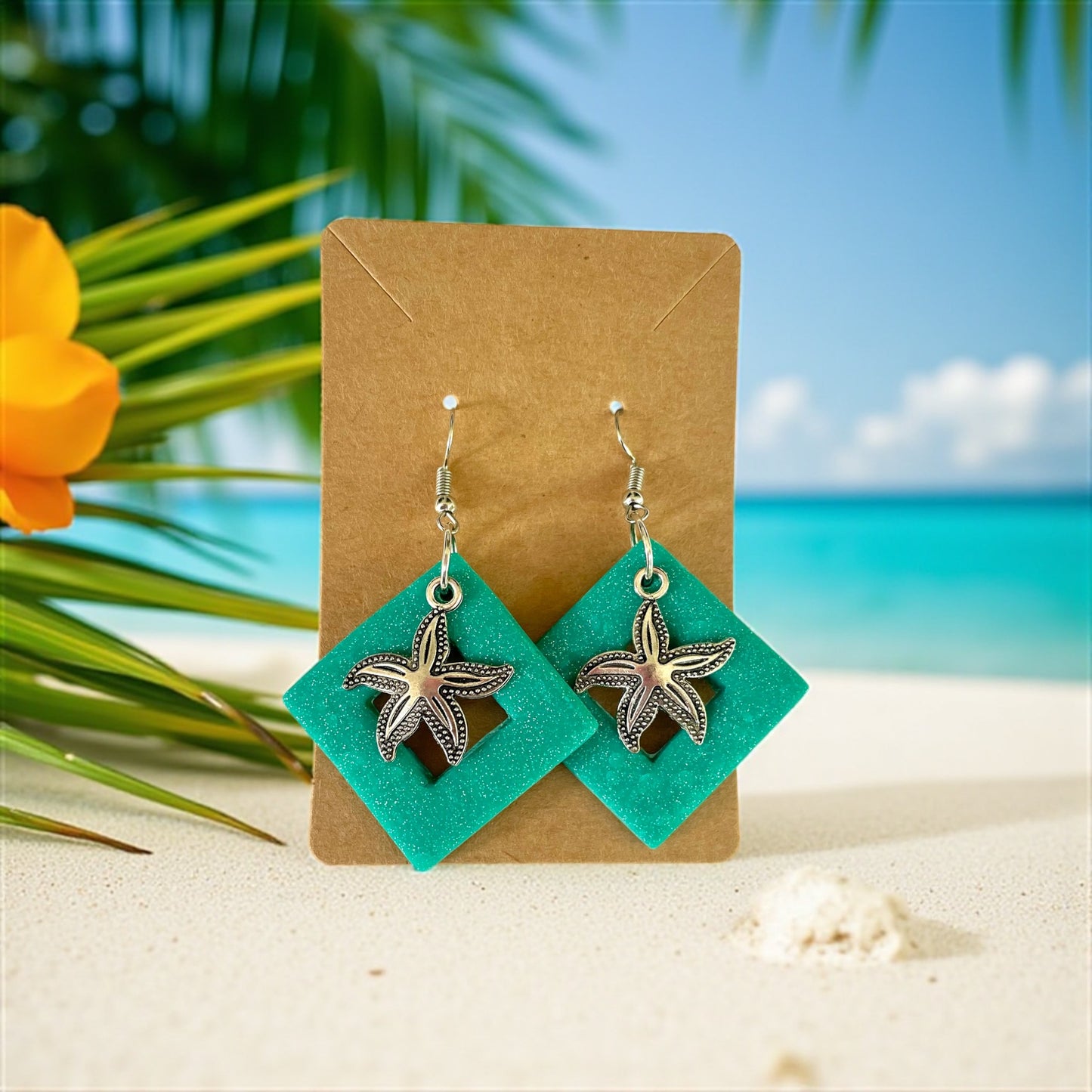 Handcrafted Starfish Clay Earrings