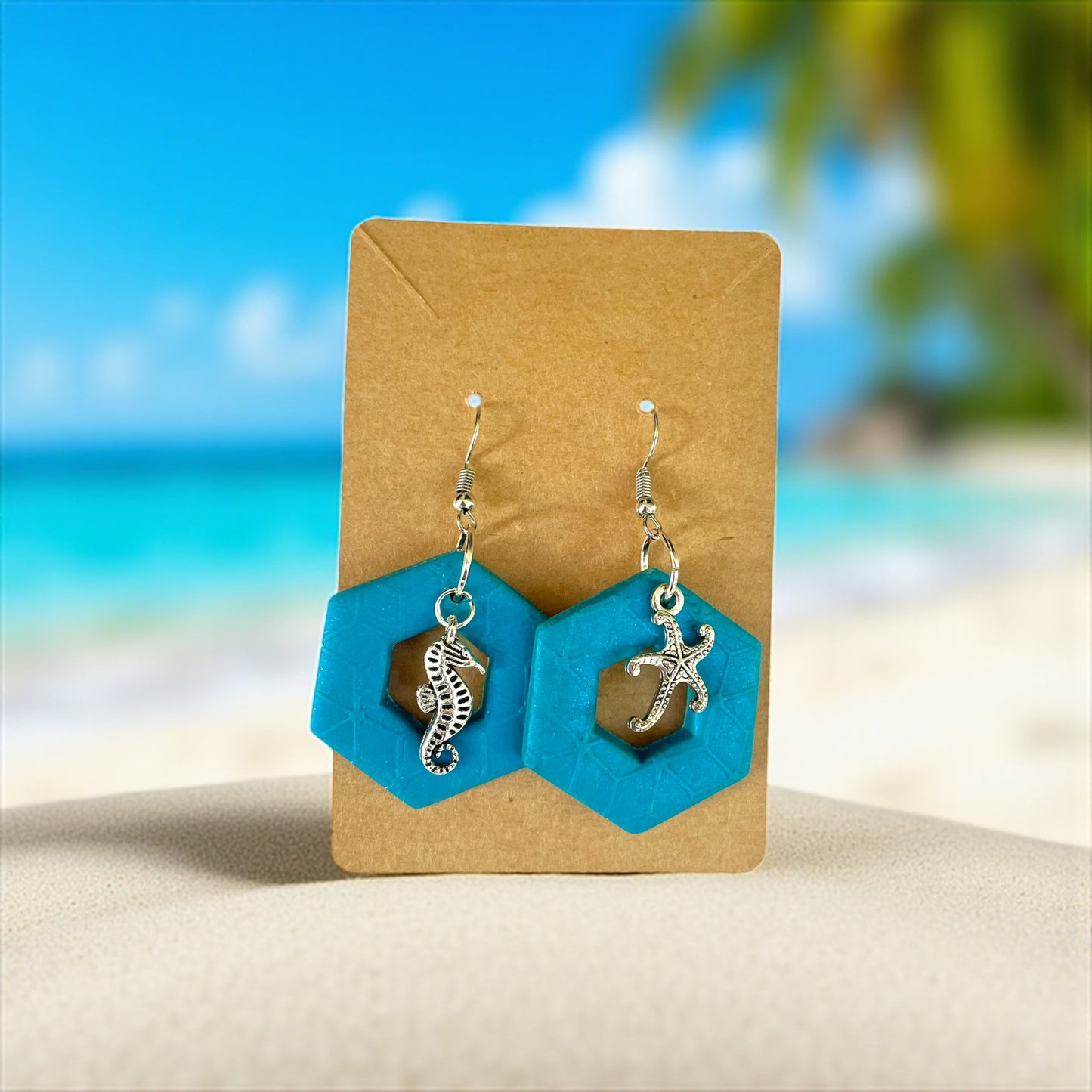 Handcrafted Clay Beach Earrings