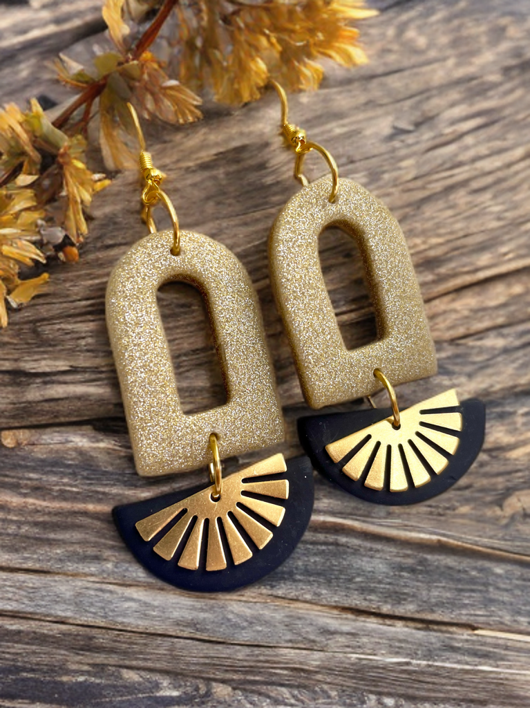 Dangle Handcrafted Clay Earrings