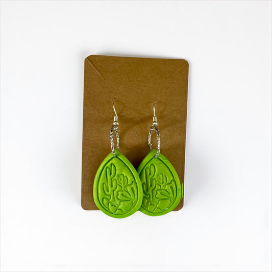 Handcrafted Cactus Clay Earrings