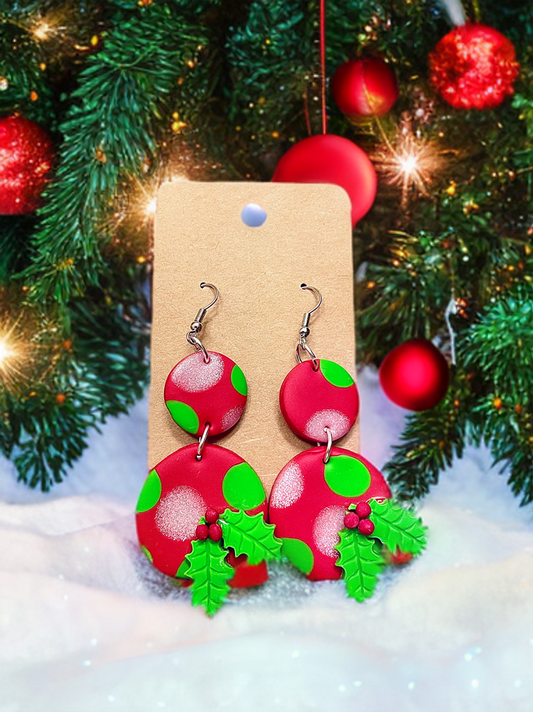 Holiday Handcrafted Clay Earrings