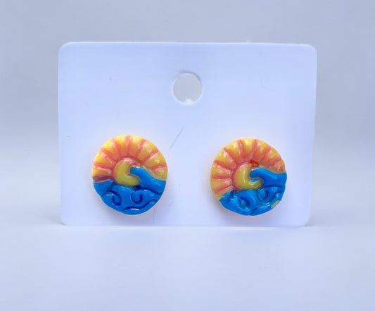 Beach Wave Studs