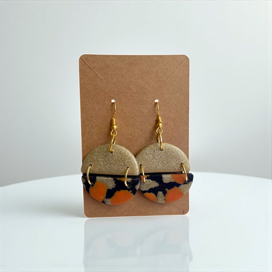 Handcrafted Dangle Clay Earrings