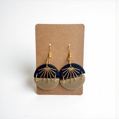 Handcrafted Dangle Clay Earrings
