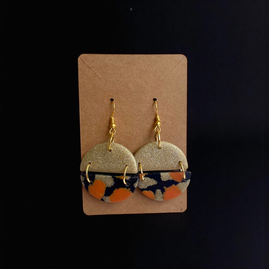 Handcrafted Dangle Clay Earrings