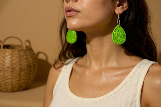 Handcrafted Cactus Clay Earrings