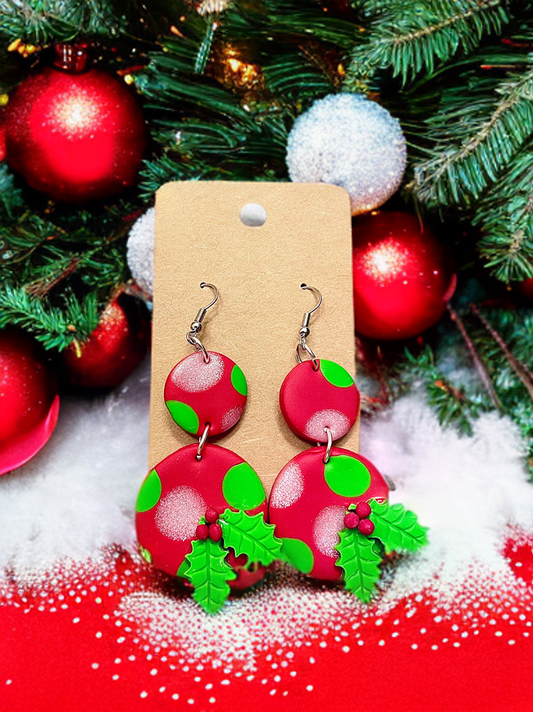 Holiday Handcrafted Clay Earrings