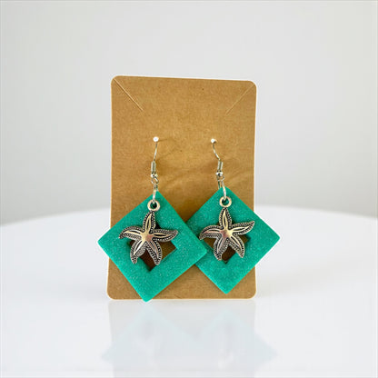 Handcrafted Starfish Clay Earrings