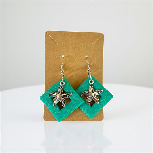 Handcrafted Starfish Clay Earrings