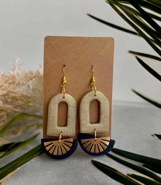 Dangle Handcrafted Clay Earrings