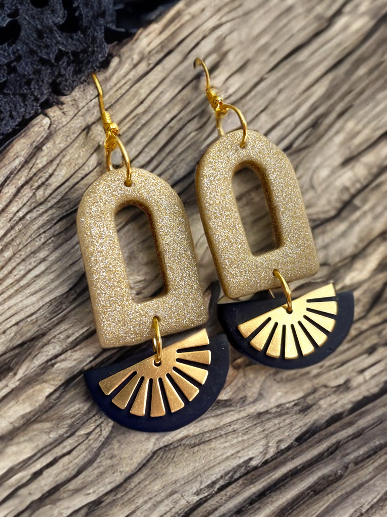 Dangle Handcrafted Clay Earrings
