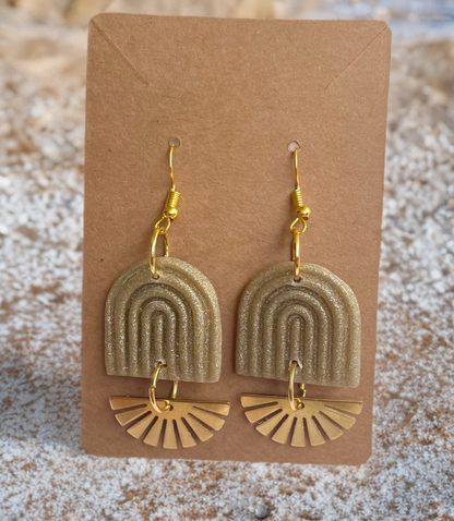 Handcrafted Dangle Clay Earrings