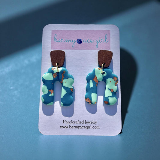 Abstract Dandle Earrings